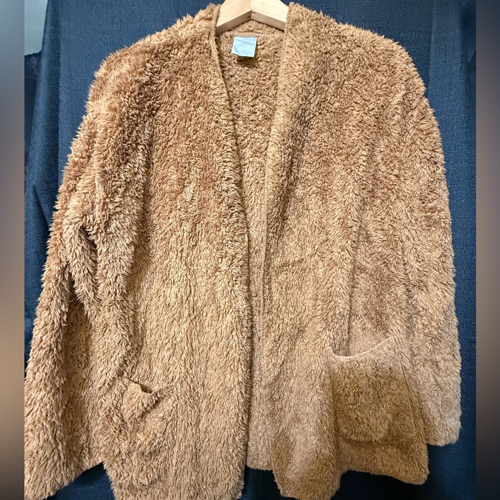 Cozy Brown Fuzzy Jacket